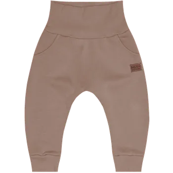 Tepláčky Baggy zateplené - Tmavě béžová Velikost: 86