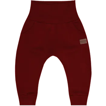 Tepláčky Baggy zateplené - Vínová Velikost: 80