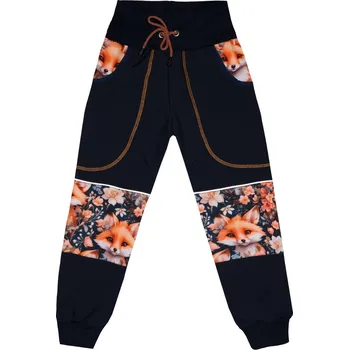 Softshellové kalhoty s fleecem - Lišky Velikost: 104