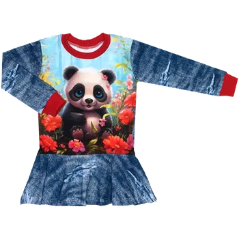 Mikinošaty bez kapuce Panda jeans Velikost: 110