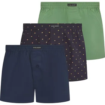 Pánská móda Boxerky Lyle and Scott Shale Green 1163571 X Large