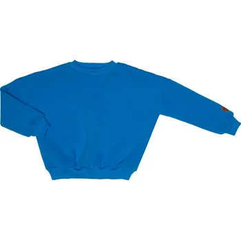 Mikina bez kapuce zateplená - modrá Velikost: 68