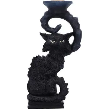Svícen Nemesis Now SALEM Kočka Svícen 20cm