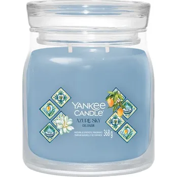 Svíčka Yankee Candle AZURE sky SIGNATURE STŘEDNÍ
