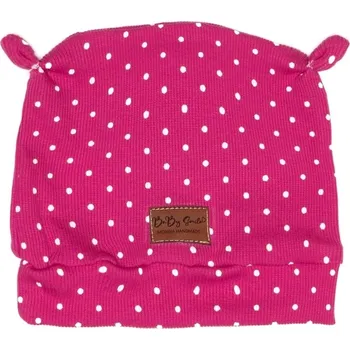 Čepice Čepička s oušky ŽEBRO - Puntík fuchsie Velikost: M