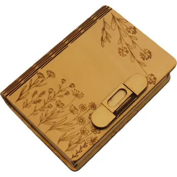 Dary dřeva Dřevěná knížka na dárky - louka