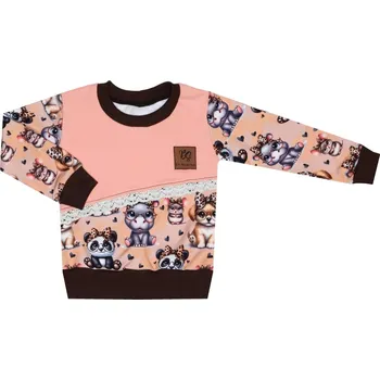 Mikina bez kapuce - Roztomilá zvířátka Velikost: 74