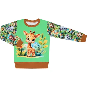 Mikina bez kapuce - ZOO s žirafkou Velikost: 116