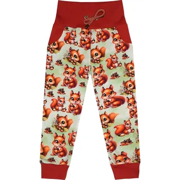 Tepláčky s kapsou - Veverky Velikost: 116