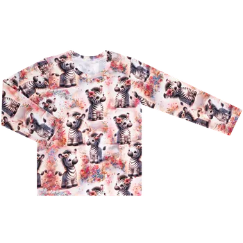 Pánské oblečení Tričko dlouhý rukáv - Zebry Velikost: 146