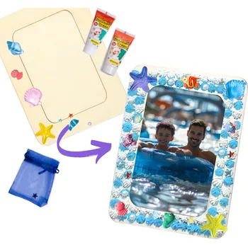 kreativní sada Kreativní sada na fotorámeček s krémovým lepidlem - Vlny Oceánu (Artsets)