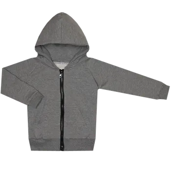 Mikina na zip Basic - Šedá Velikost: 86