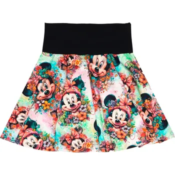 Dívčí oblečení Sukně kolová - Minnie kytičky Velikosti sukně: 110