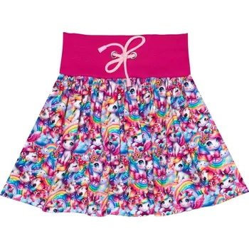 Dívčí sukně Sukně řasená - Jednorožci Velikosti sukně: 128