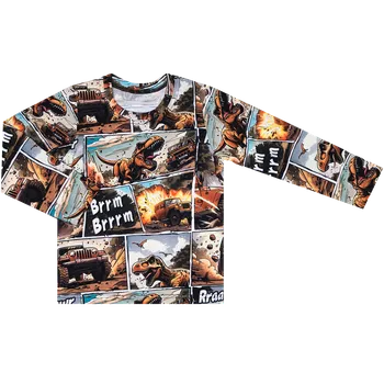 Tričko dlouhý rukáv - Dino komiks Velikost: 110