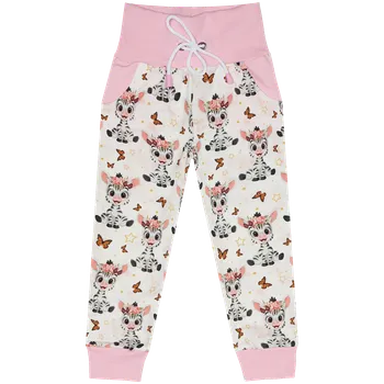 Tepláčky s kapsou - Zebry Velikost: 116