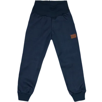 Chlapecké kalhoty Softshellové kalhoty basic jaro/podzim - Tmavě modré Velikost: 116