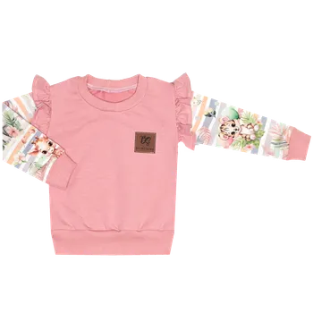 Mikina bez kapuce - Zvířátka na proužku Velikost: 92