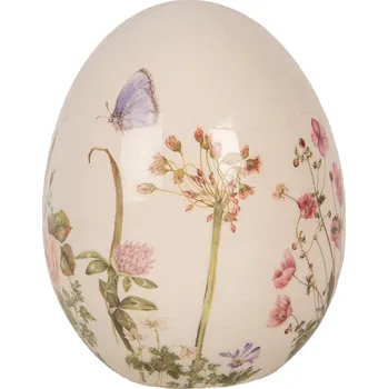Clayre & Eef - Dekorativní keramické vajíčko BLOOMING SPRING 6CE1918M