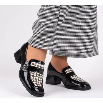 Dámské sandále Dámské černé lodičky s kohoutí stopou Hispanitas Velikost: 37