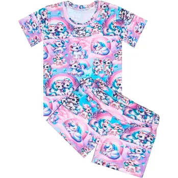 Pyžamo krátký rukáv - Jednorožci Velikost: 86