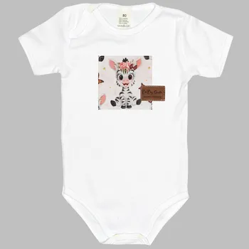 Bodyčko - Bílé Zebry - krátký rukáv Velikost: 92