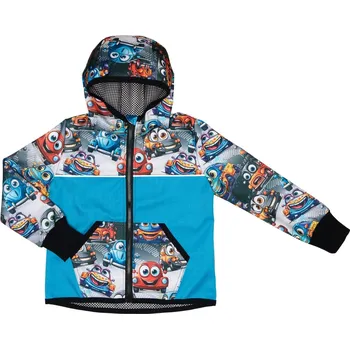 Chlapecká bunda Softshellová bunda jaro/podzim - Auta Velikost: 122