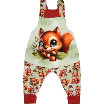 Rostoucí lacláčky - Veverky - panel veverka s žaludy Velikost: 110