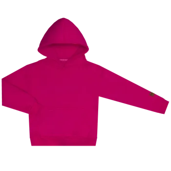 Dívčí mikina Mikina s kapucí zateplená - Fuchsie Velikost: 128