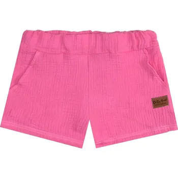 Dívčí kraťasy Kraťasy Mušelín - Růžová Velikost: 140