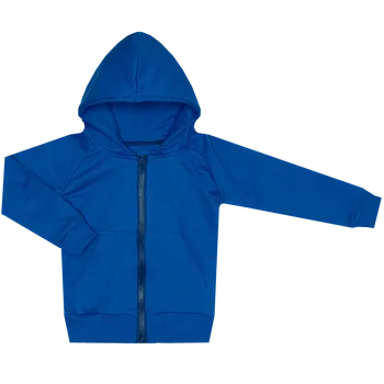 Mikina na zip Basic - Modrá Velikost: 116