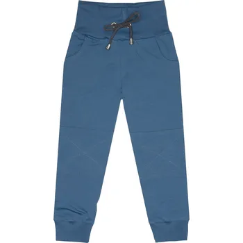 Tepláčky s kapsou - Basic modrošedá Velikost: 116