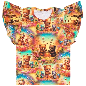 Tričko s volánky - Medvídci Velikost: 86