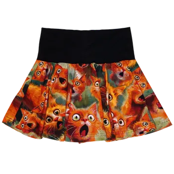 Dívčí sukně Sukně kolová - Vytřeštěné kočky Velikosti sukně: 92