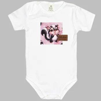 Bodyčko - Bílé Zvířátko - krátký rukáv Velikost: 98