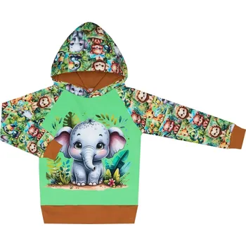 Mikina s kapucí - ZOO se slonem Velikost: 98