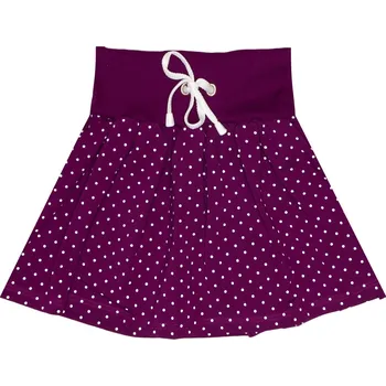 Dívčí sukně Sukně řasená - Puntík borůvková Velikosti sukně: 86