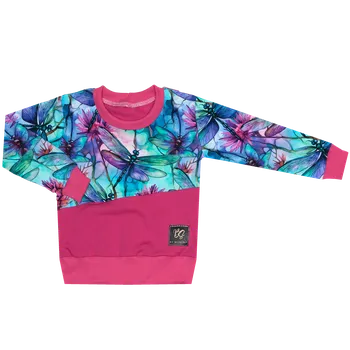 Mikina bez kapuce - Vážky Velikost: 86