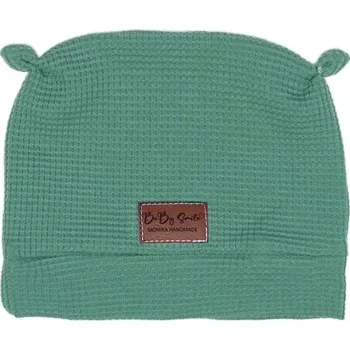 Čepička s oušky VAFLE - Minerál Velikost: Newborn