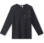 Dívčí tričko dlouhý rukáv Kugo ST3531 černé