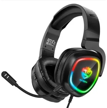 Sluchátka ONIKUMA S22 herní sluchátka RGB s náhlavní soupravou, černá kabelová s mikrofonem, určená pro náročné uživatele