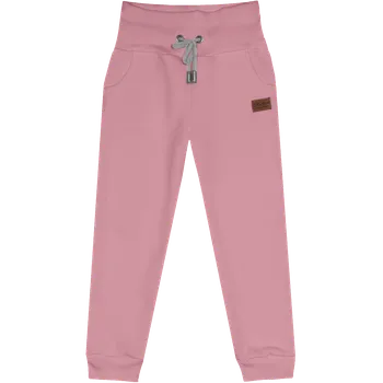 Tepláčky s kapsou zateplené - Starorůžová Velikost: 128