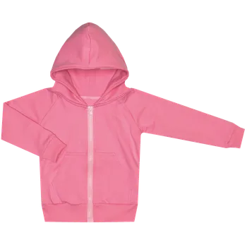 Mikina na zip Basic - Růžová Velikost: 116