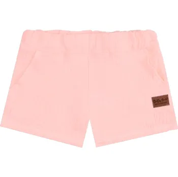 Dívčí kraťasy Kraťasy Mušelín - Světle růžová Velikost: 140