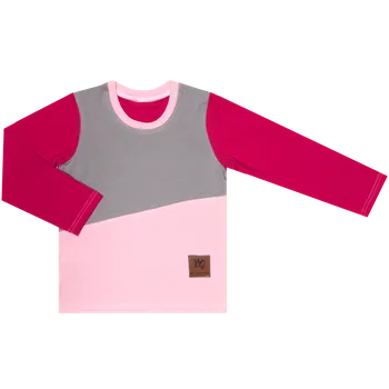 Pánské oblečení Tričko dlouhý rukáv - Růžové TRIO Velikost: 152