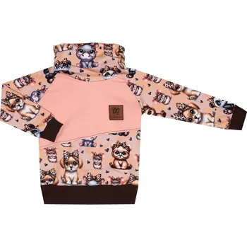 Mikina se stojáčkem - Roztomilá zvířátka Velikost: 80