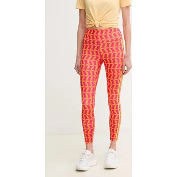 Dámské legíny Tréninkové legíny adidas Performance x Farm Rio JD6311 oranžová 22X, vel. S