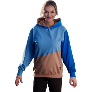 Dámská mikina Dámská mikina s kapucí TRIO Modrá Velikost: L, Druh: klasik