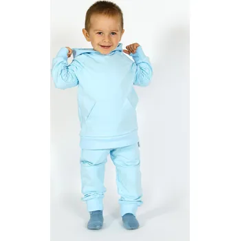 Mikina s kapucí - Basic světle modrá Velikost: 74