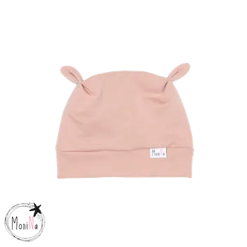 Čepička s ouškama - Kávová Velikost: Newborn